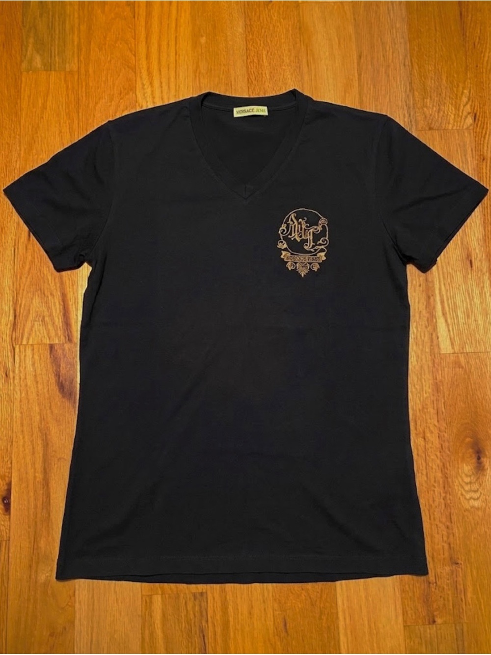 Versace Gold Embroidered Tshirt
